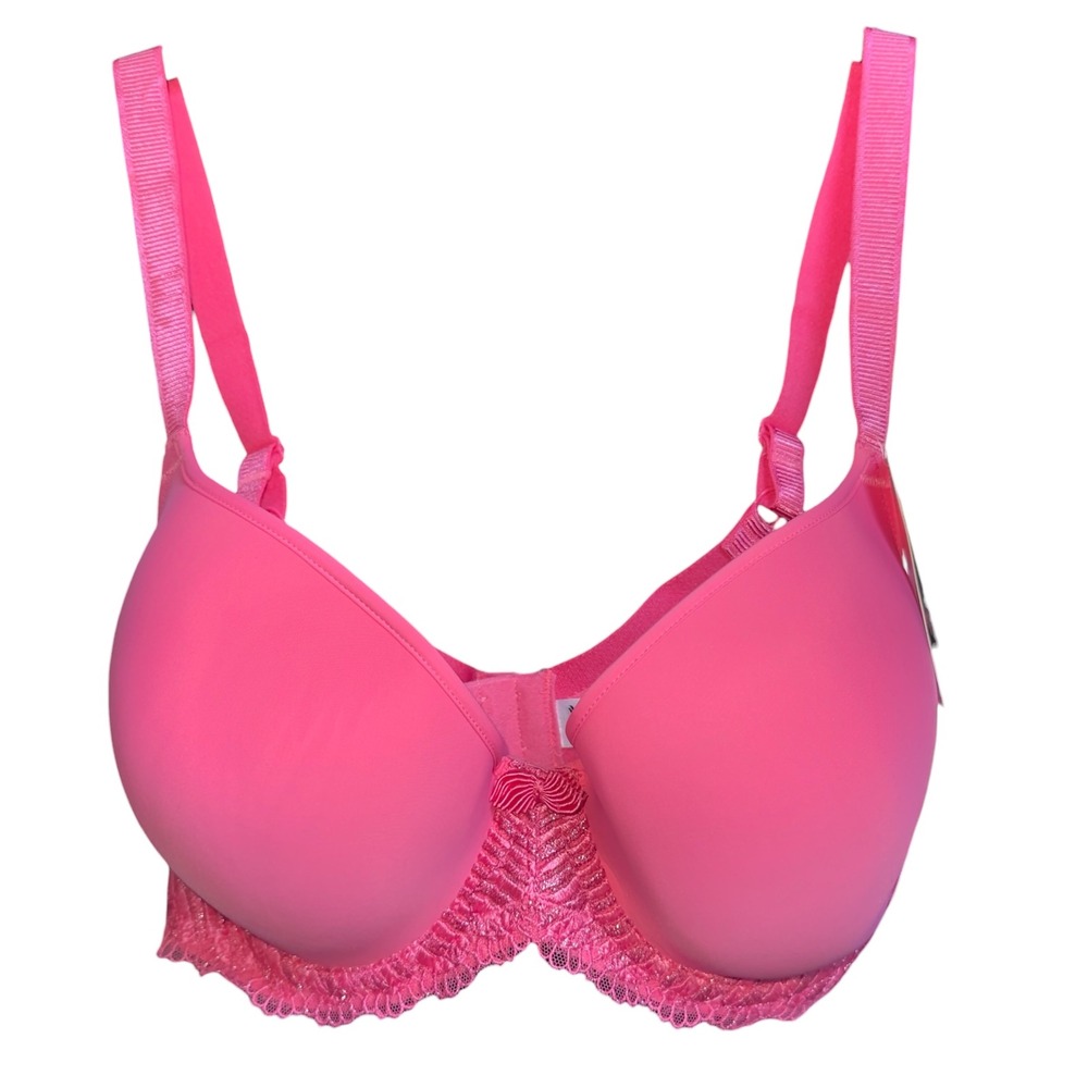 Wacoal 36DDD Hot Pink‎ Contour Underwire Padded T-Shirt Bra NWT